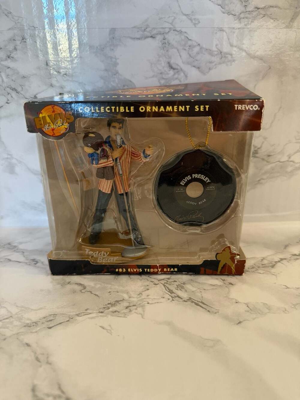 Trevco Elvis Presley #83 Teddy Bear Collectible Ornament Set